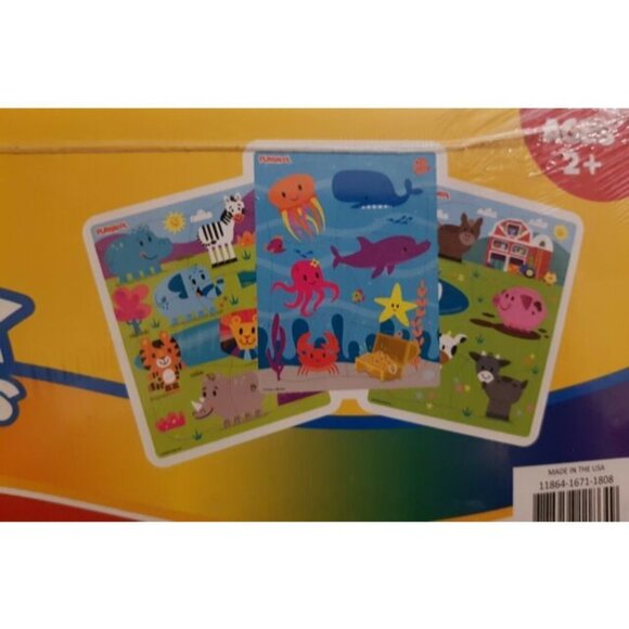 Playskool 6 puzzles total 2 unopened packages, New toddler - Picture 2 of 3